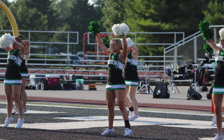 Girl cheering